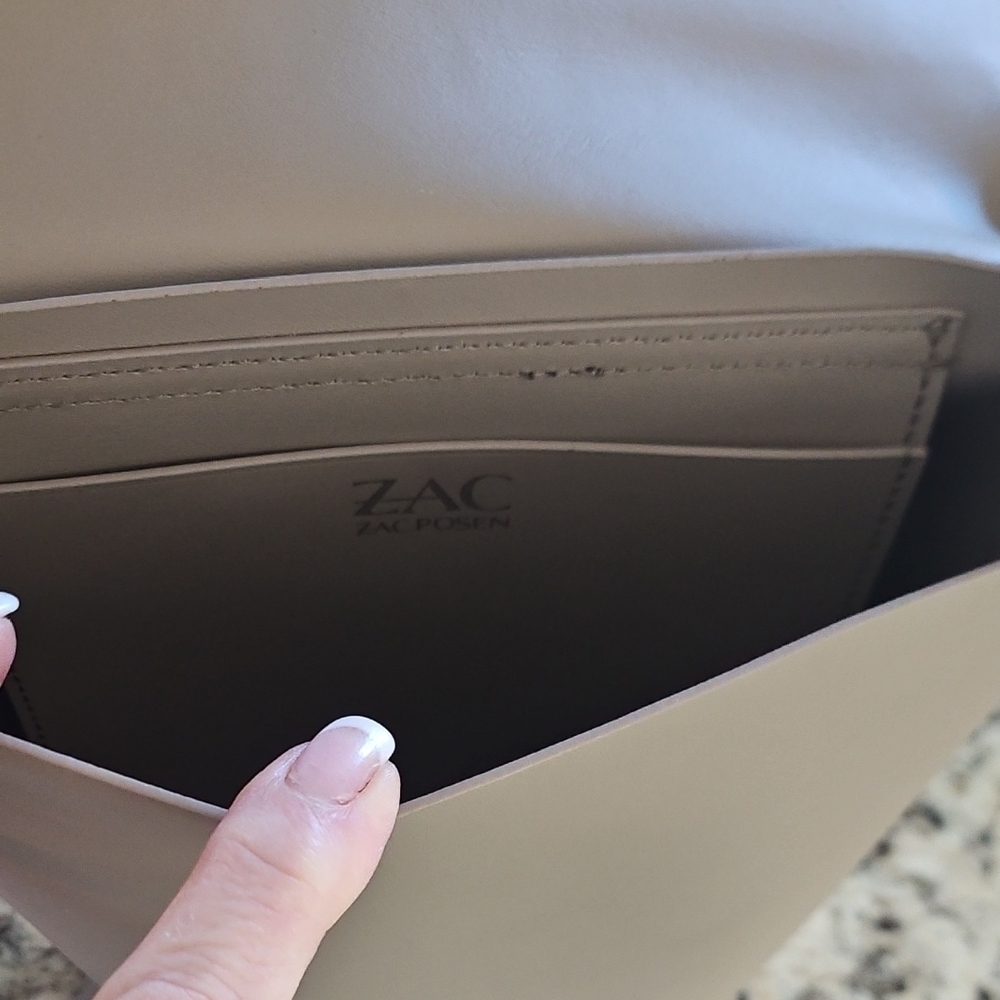 ZAC Zac Posen Taupe Crossbody Bag - Picture 8 of 15